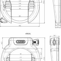 Abus Antivol De Cadre Pro Amparo 4750 SL NR 7 Abus Antivol De Cadre Pro Amparo 4750 SL NR -Antivol Soldes Boutique 4003318896781 Abus ProAmparo4750SL NR Rahmenschloss 3