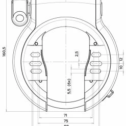 AXA Antivol De Cadre Defender Retractable -Antivol Soldes Boutique Axa Defender Retractable Rahmenschloss 55665195V405SC e