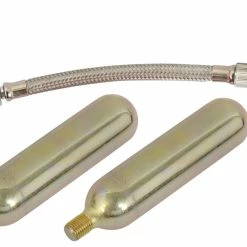 Radon Pompe à CO₂ Avec Raccord Aeroquip Flex +2 Cartouches 25 G