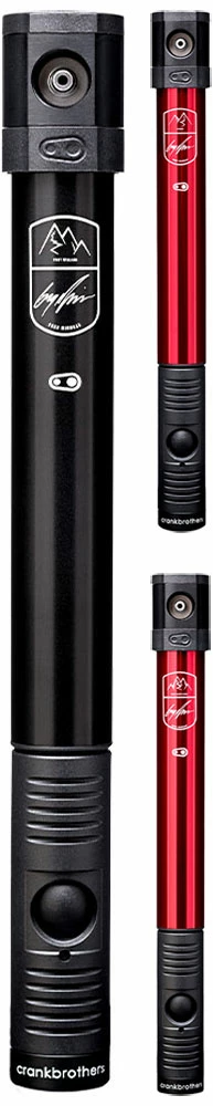 Crankbrothers Pompe à Main Klic HV Avec Manomètre Greg Minnaar Edition 3 Crankbrothers Pompe à Main Klic HV Avec Manomètre Greg Minnaar Edition