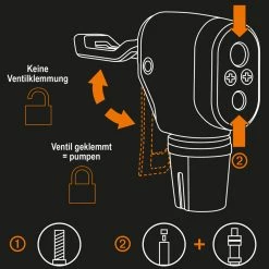 SKS Germany Tête De Pompe MV Easy -Antivol Soldes Boutique SKS GERMANY MV Easy Pumpenkopf 11684 d